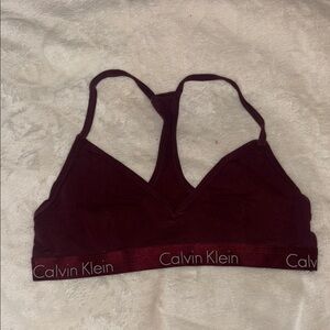 Calvin Klein Women's Burgundy Bralette